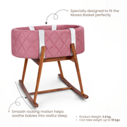 Moses Basket with Rocker Stand